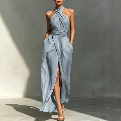 Tulietta | Cross-Halter Maxi Dress