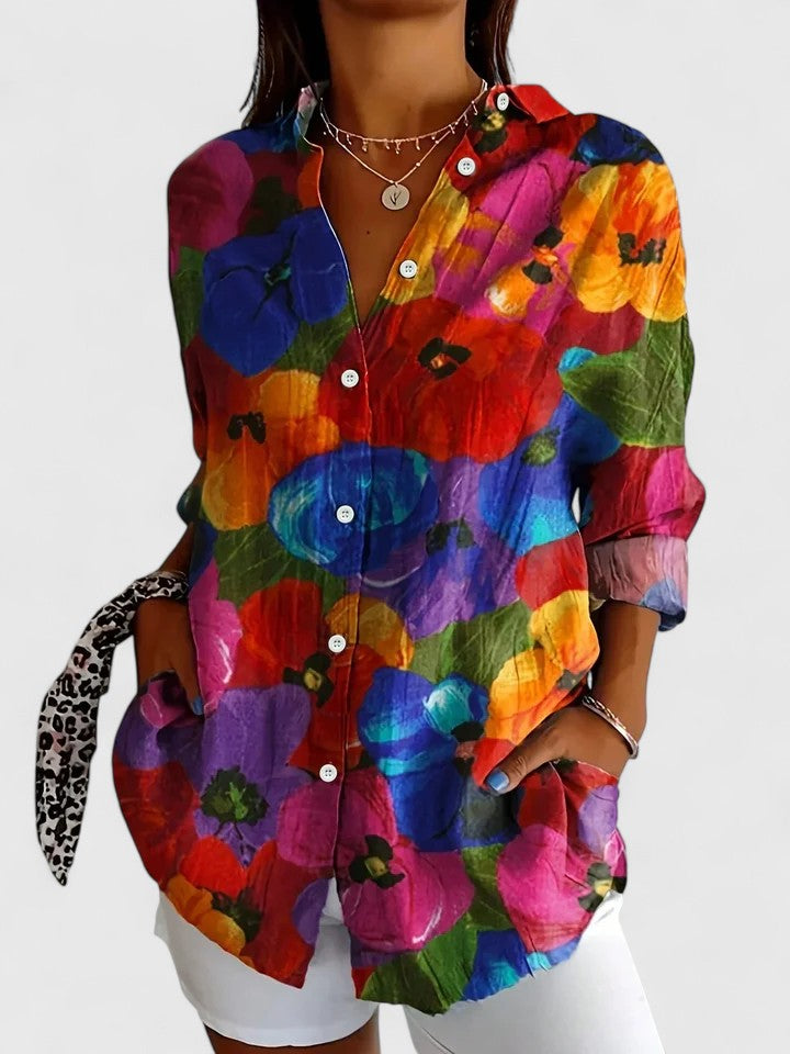 Anica | Colourful Print Blouse