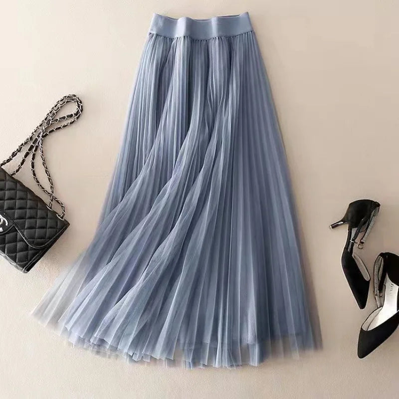 Morgan | High-Waisted Pleated Skirt