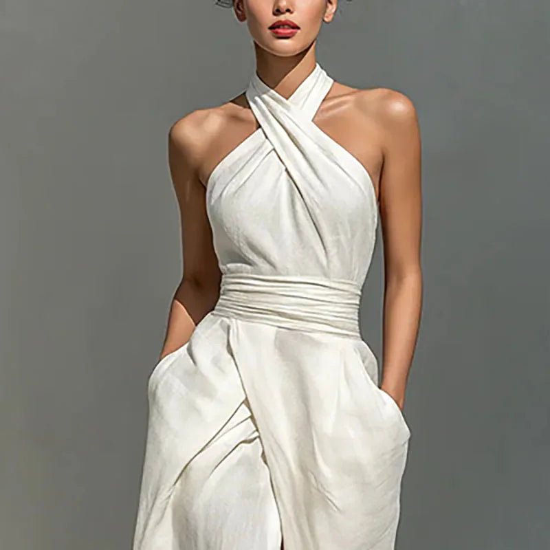 Tulietta | Cross-Halter Maxi Dress
