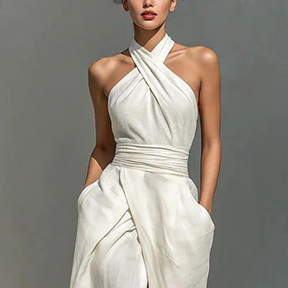 Tulietta | Cross-Halter Maxi Dress