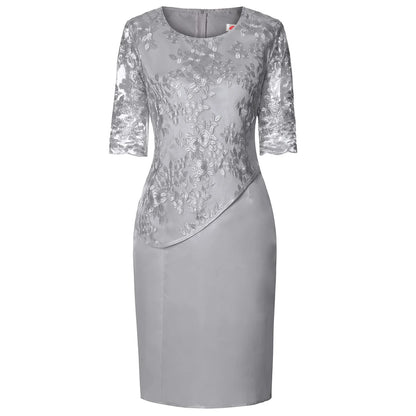Sloane | Short-Sleeve Wrap Midi Dress