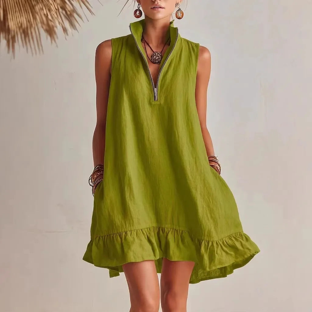 Kendall | Ruffle Hem Mini Dress