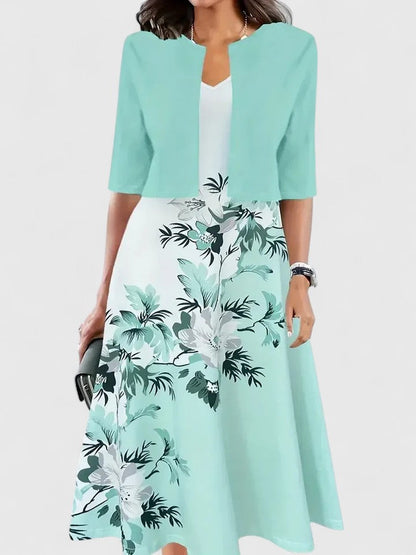 Amandine | Floral Print Midi Dress