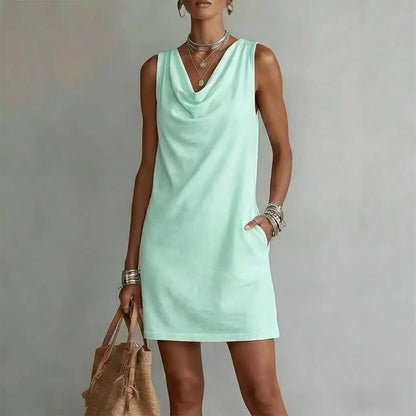 Nikki | Sleeveless Pocket Mini Dress