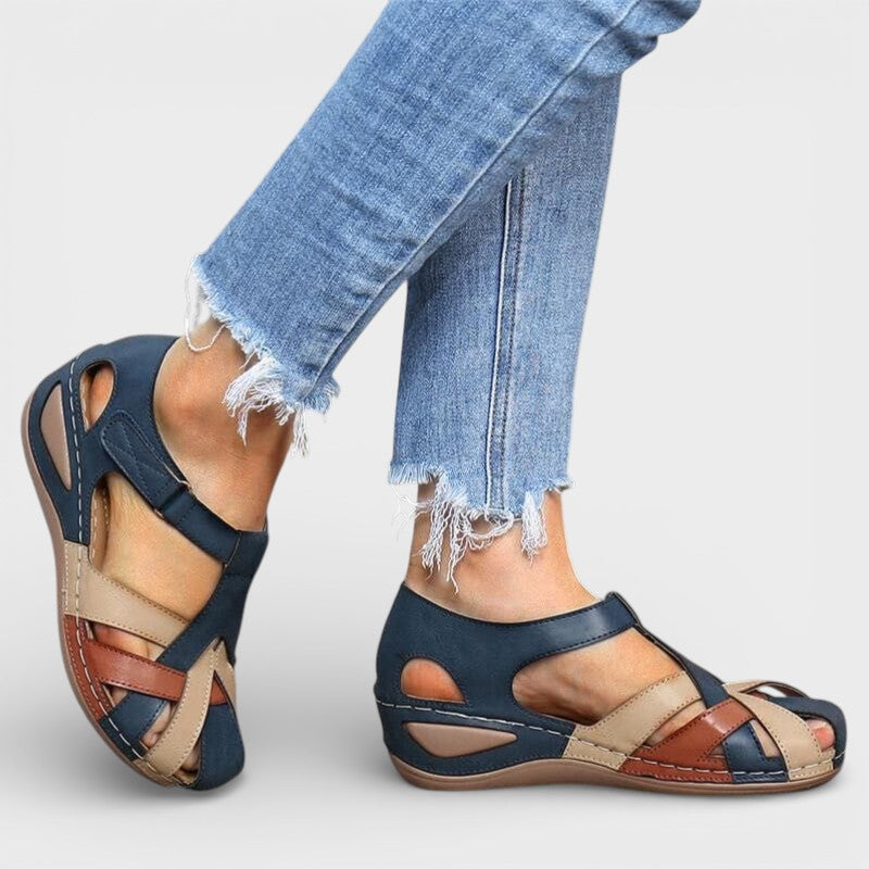 Nadia | Closed-Toe Strappy Sandals