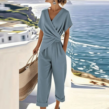 Kimberly | Wrap-Front Trouser Set