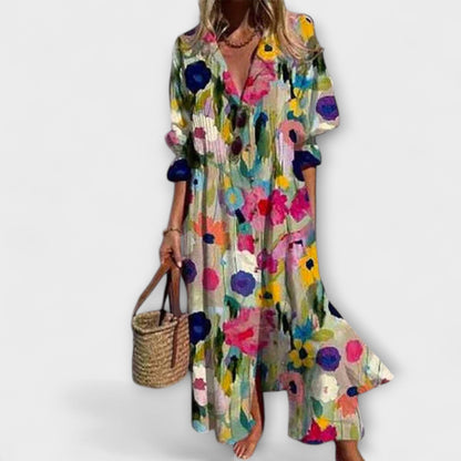 Livia | Floral Vacation Maxi Dress