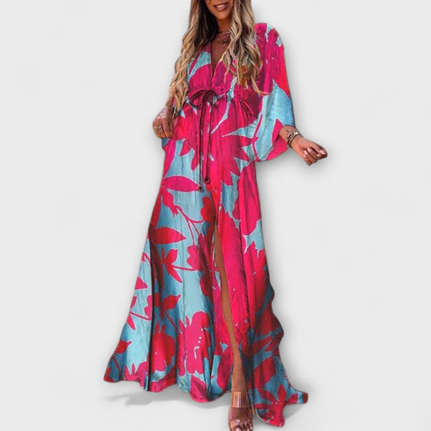 Maren | Printed Button-Front Maxi Dress