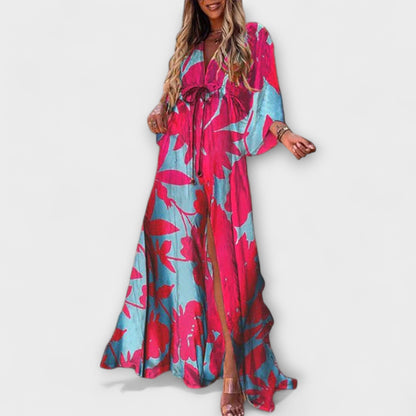 Maren | Printed Button-Front Maxi Dress