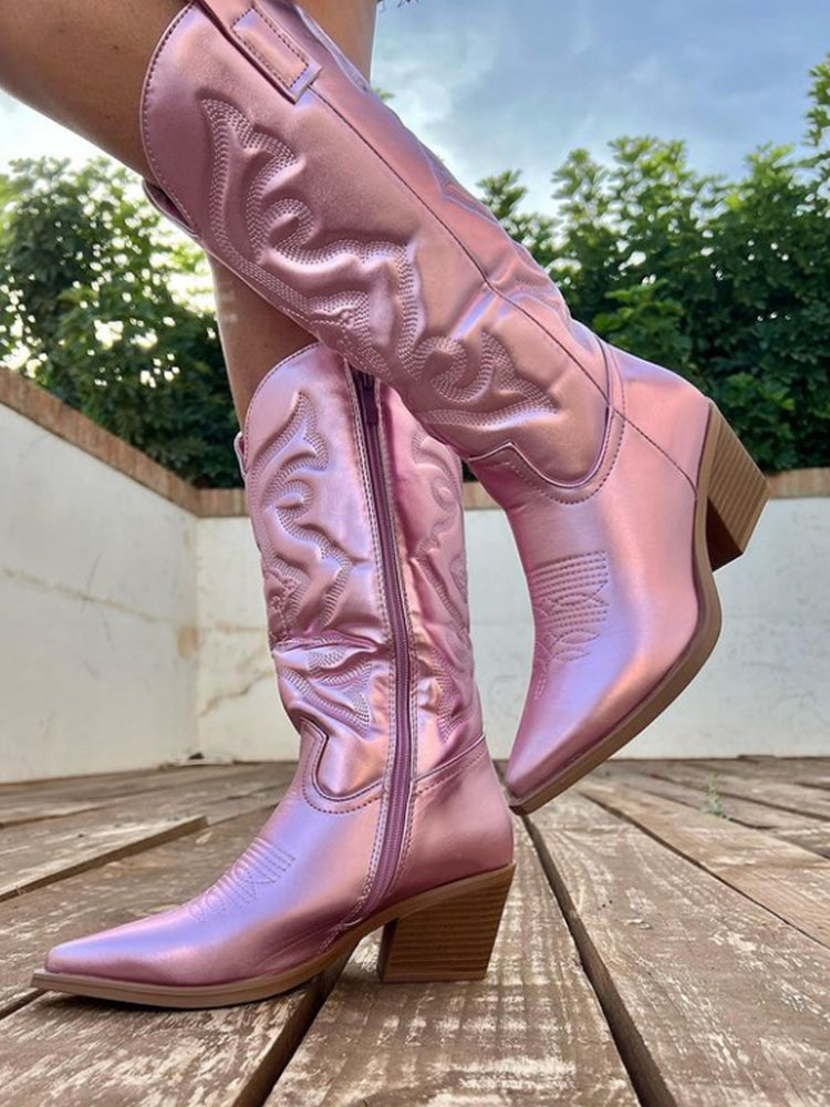 Cowboy boots shown in a second colourway
