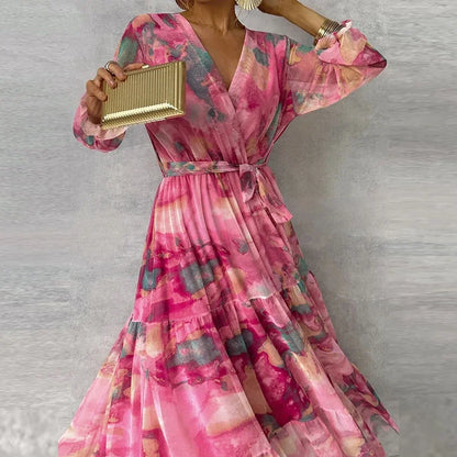 Violette | Tiered Wrap Maxi Dress