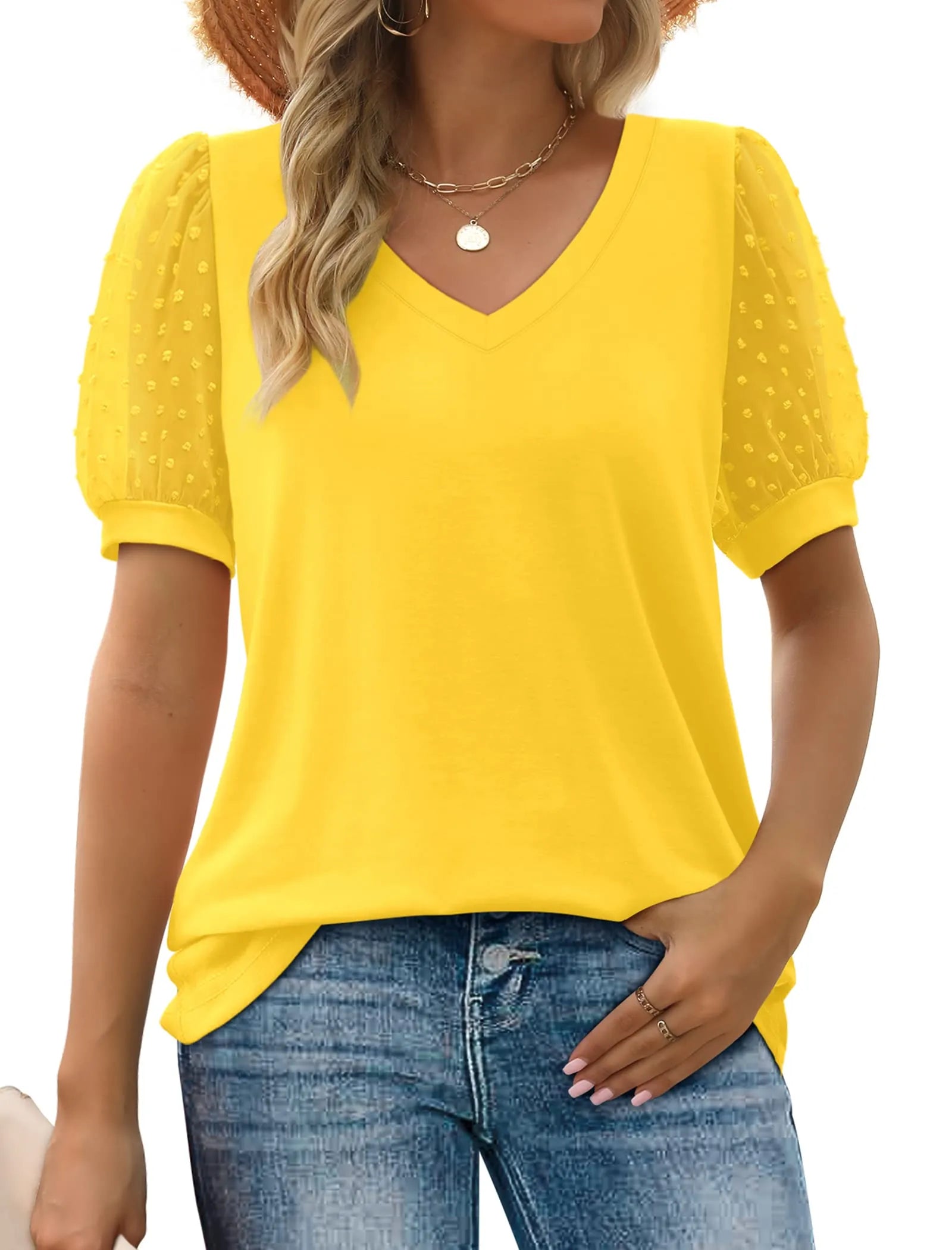Helena | Sleek V-Neck Blouse