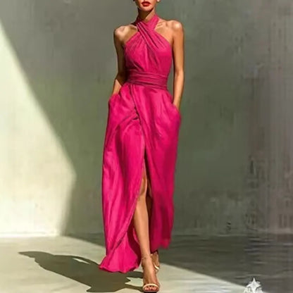 Tulietta | Cross-Halter Maxi Dress