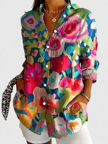 Anica | Colourful Print Blouse