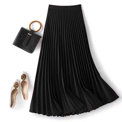 Simona | Pleated A-Line Skirt