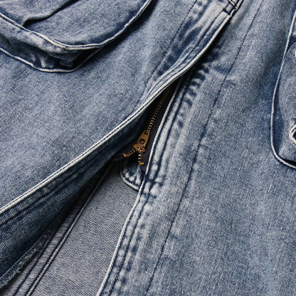 Sierra | Cargo Denim Skirt with Pockets