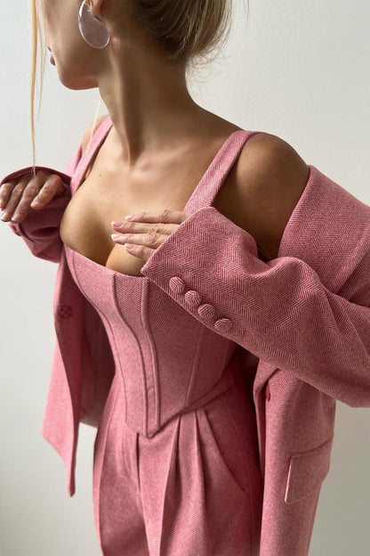 Wynne | Double-Breasted Three-Piece Suit Set