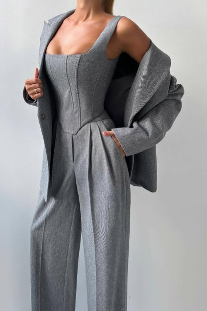 Wynne | Double-Breasted Three-Piece Suit Set