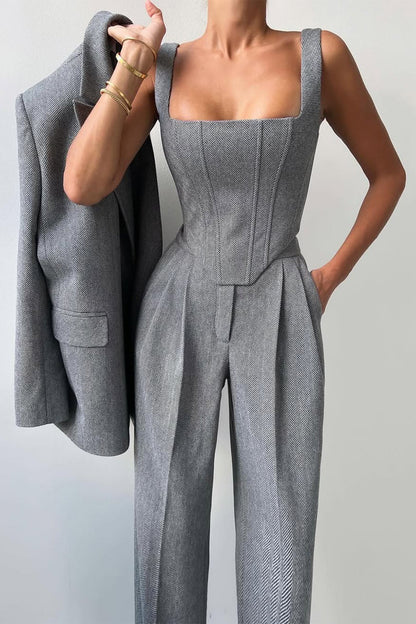 Wynne | Double-Breasted Three-Piece Suit Set