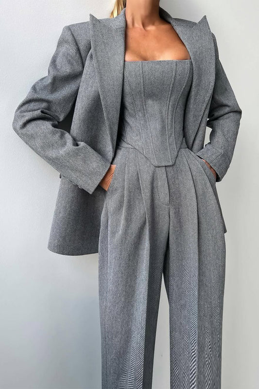 Wynne | Double-Breasted Three-Piece Suit Set