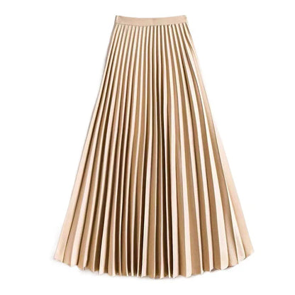 Simona | Pleated A-Line Skirt