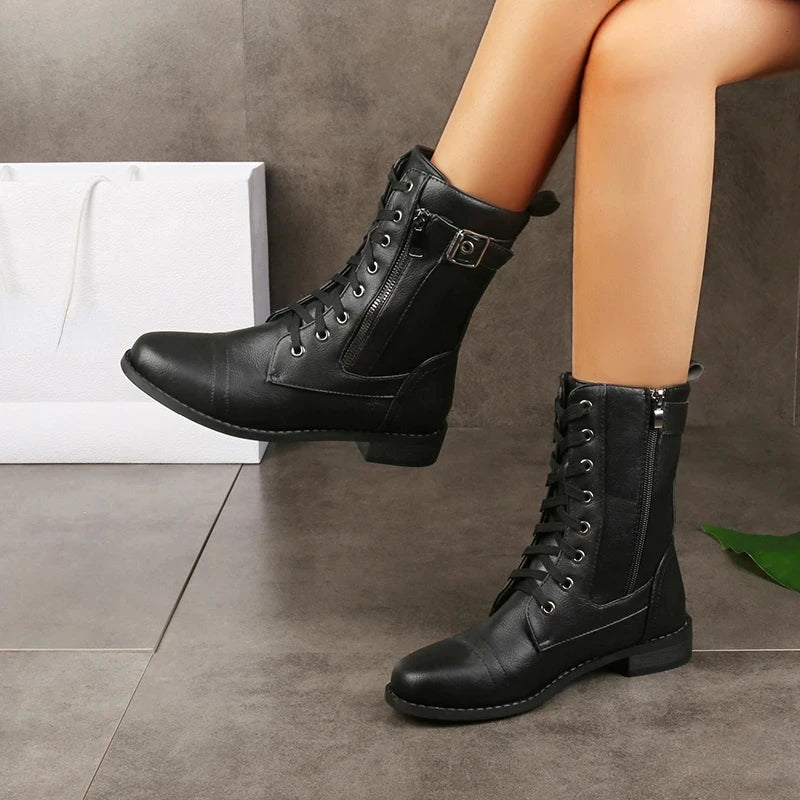 Pull-on boots shown in a third colourway