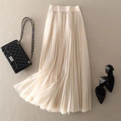 Morgan | High-Waisted Pleated Skirt