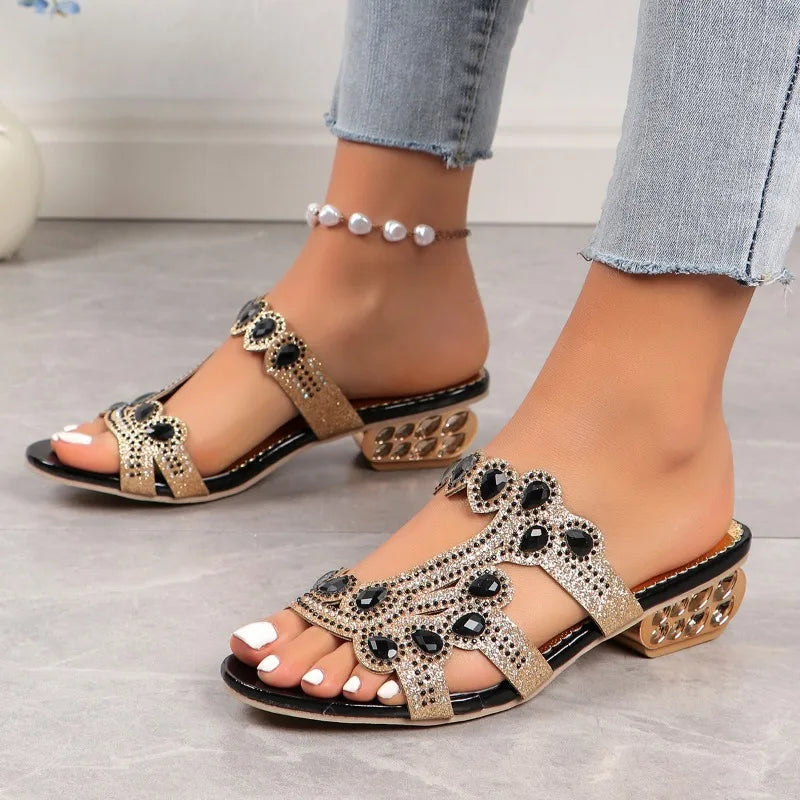 Livia | Gold Sandals for Women