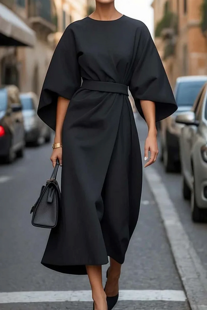 Henriette | Elegant Flowing Lantern Sleeve Dress