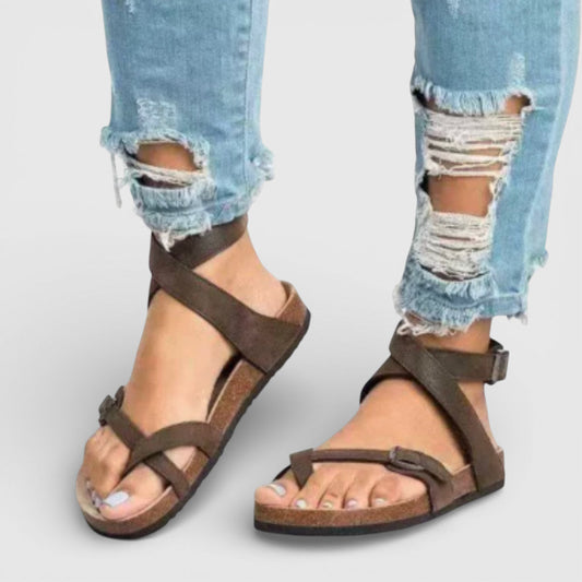 Bo | Flat Strappy Sandals