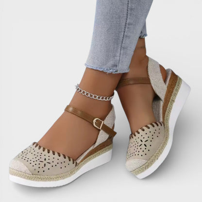 Lobke | Woven Wedge Espadrilles