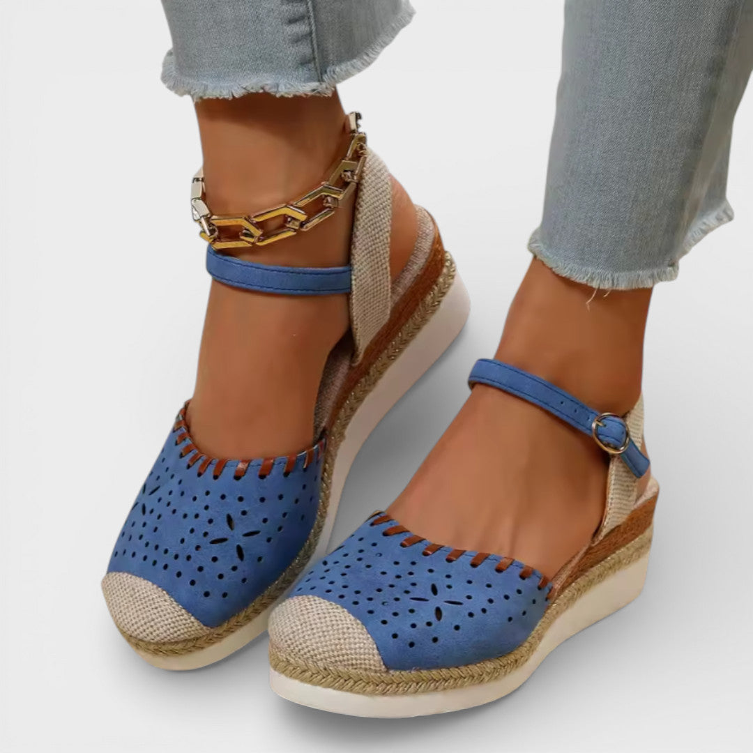 Lobke | Woven Wedge Espadrilles