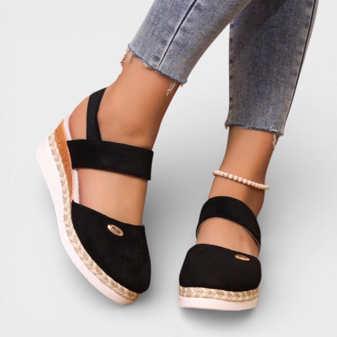 Carmen | Closed-Toe Wedge Espadrilles