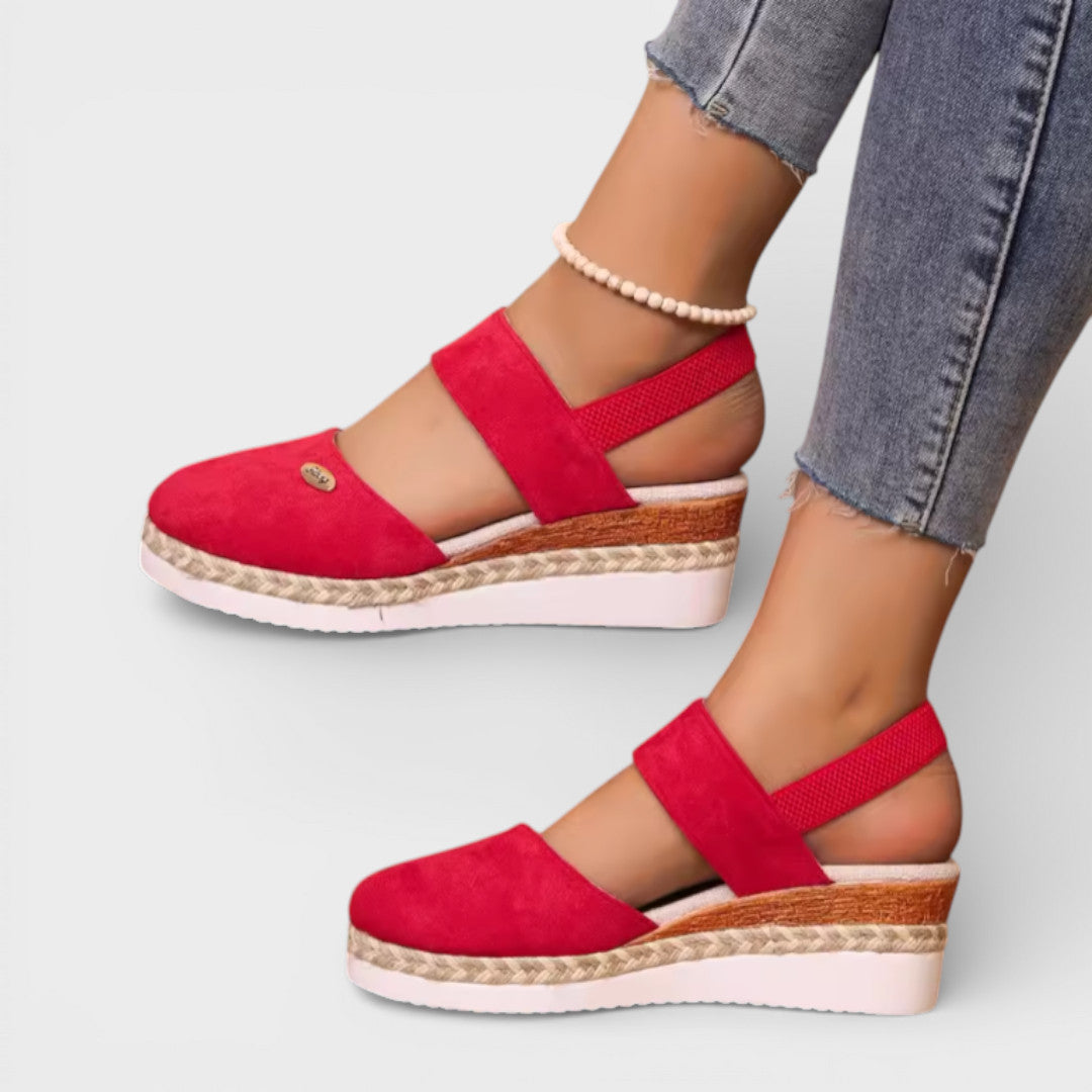 Carmen | Closed-Toe Wedge Espadrilles