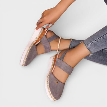 Carmen | Closed-Toe Wedge Espadrilles