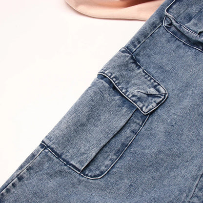 Sierra | Cargo Denim Skirt with Pockets
