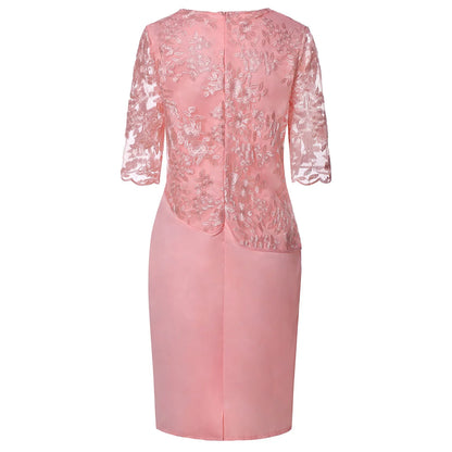 Sloane | Short-Sleeve Wrap Midi Dress