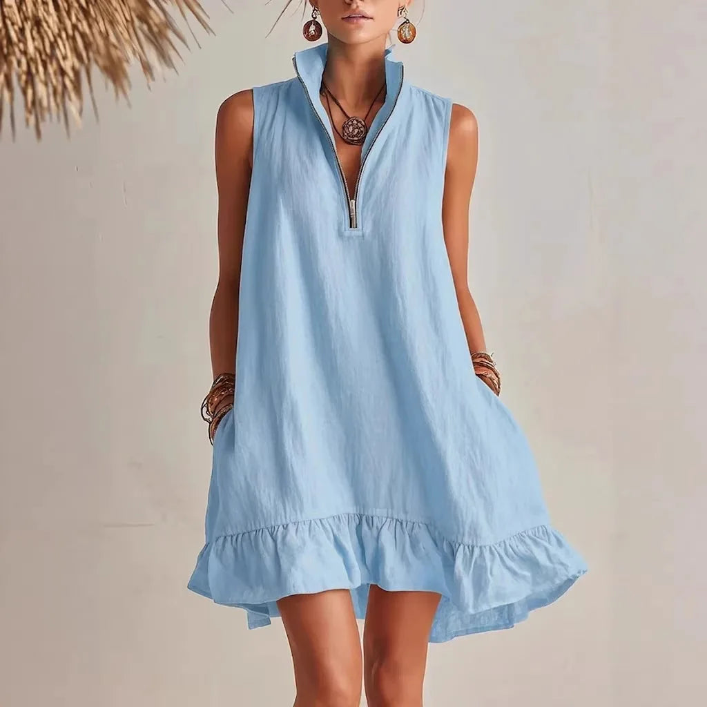 Kendall | Ruffle Hem Mini Dress