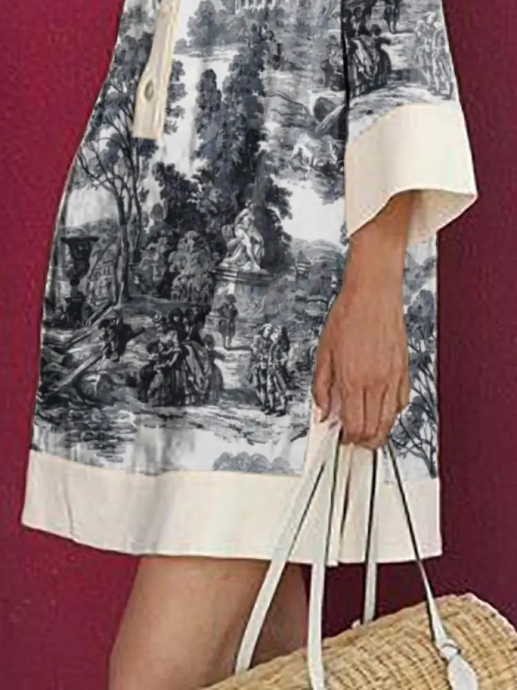 Vivienne | Toile Print Mini Dress