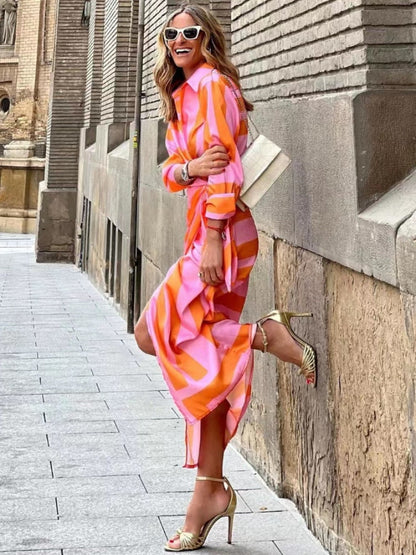Vera | Colourful Midi Summer Dress