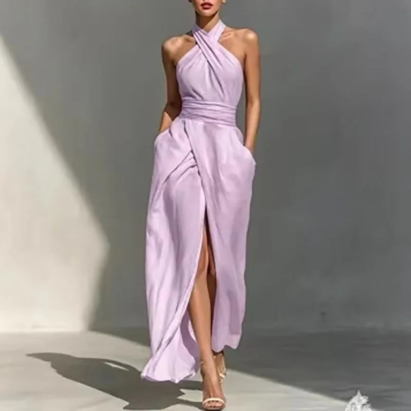 Tulietta | Cross-Halter Maxi Dress