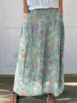 Daisy | A-Line Floral Skirt