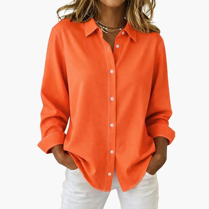 Mila | Long-Sleeve Button-Up Blouse
