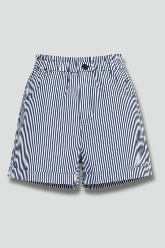 Brigitte | Striped High Waist Tailored Shorts