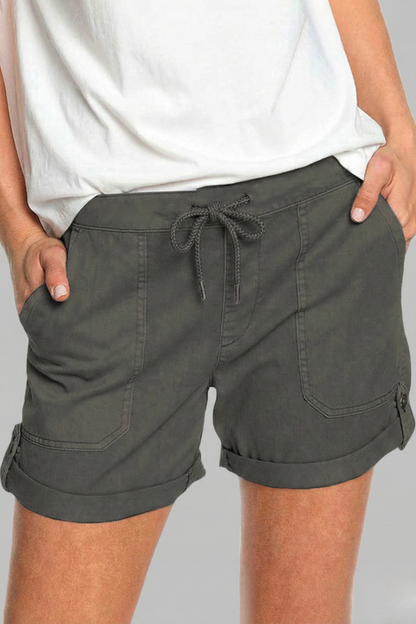 Jasmine | Drawstring Casual Pocket Shorts