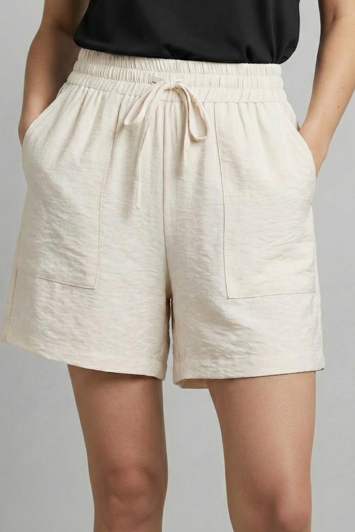Odile | Elastic Waist Drawstring Shorts