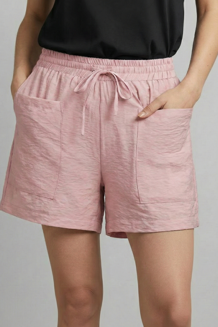 Odile | Elastic Waist Drawstring Shorts