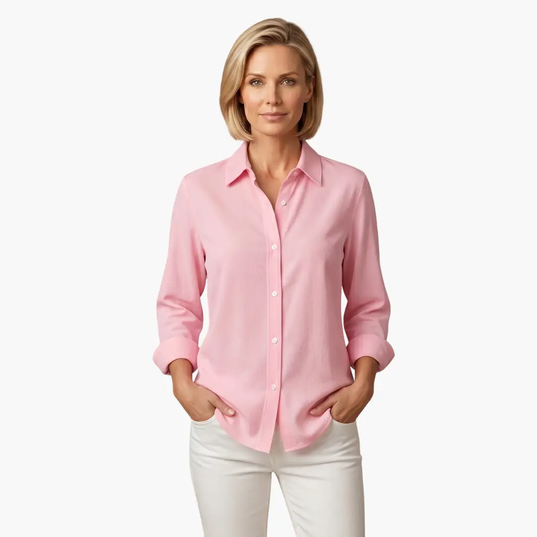 Mila | Long-Sleeve Button-Up Blouse
