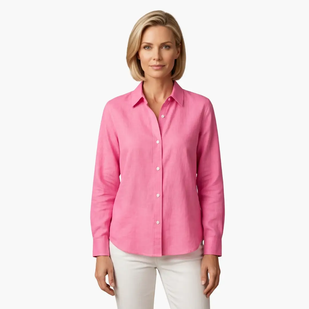 Mila | Long-Sleeve Button-Up Blouse